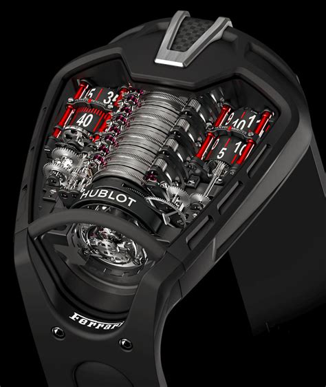 hublot ferrari engine watch.